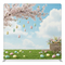 Pastel Blossom Meadow Pillowcover Backdrop