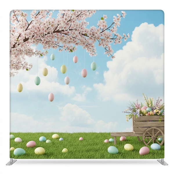Pastel Blossom Meadow Pillowcover Backdrop
