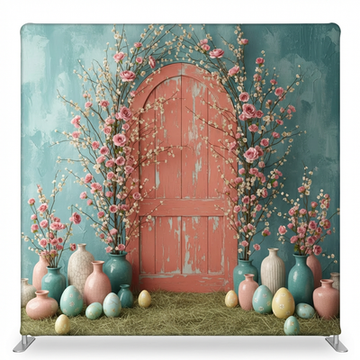Heirloom Provencal double-sided pillowcover backdrop by True Backdrops with intricate floral design and textured fabric.