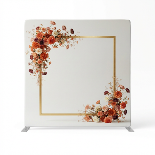 Gilded Autumn Bloom Pillowcover Backdrop
