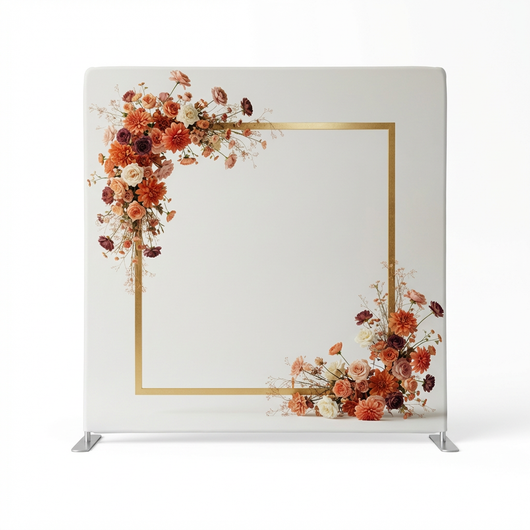 Gilded Autumn Bloom Pillowcover Backdrop