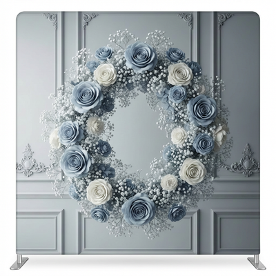 Moonlit Manor Wreath Pillowcover Backdrop
