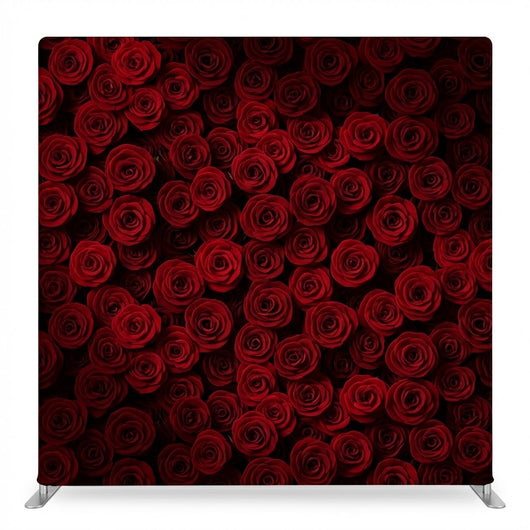 Crimson Romance double-sided backdrop by True Backdrops featuring rich red fabric and elegant design for photography settings.