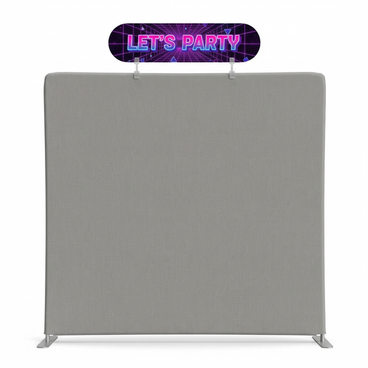 Electric Arcade Nights Tension Fabric Header Title Display