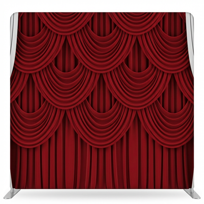 Crimson Stellar Double-Sided Backdrop from True Backdrops featuring vibrant star pattern on both sides.