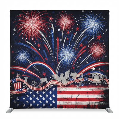 Vintage Patriot Sky Pillowcover Backdrop