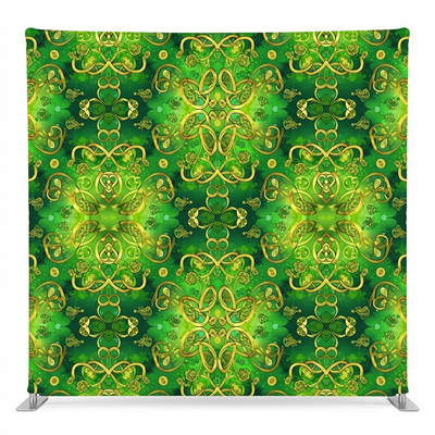 Emerald Heirloom double-sided pillowcover backdrop by True Backdrops featuring rich green tones and intricate patterns.