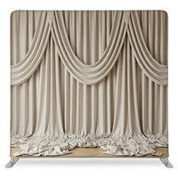 Velvet linen double-sided pillowcover backdrop by True Backdrops, showcasing soft fabric with textured velvet and linen sides.