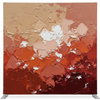 Terra Sunset Blossom Pillowcover Backdrop by True Backdrops featuring a vibrant sunset floral design on soft fabric.