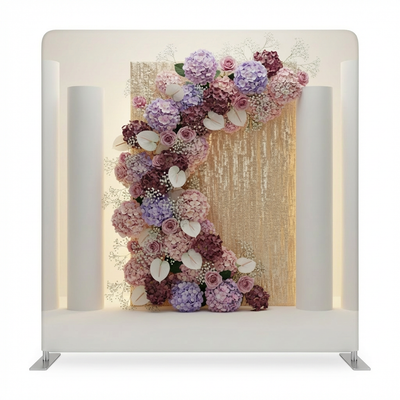 Gilded Autumn double-sided backdrop pillowcover by True Backdrops, featuring elegant autumn-inspired design and luxurious gold accents.