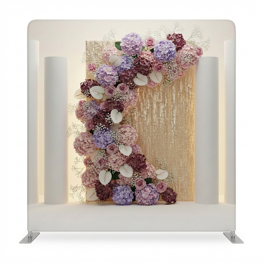 Gilded Autumn double-sided backdrop pillowcover by True Backdrops, featuring elegant autumn-inspired design and luxurious gold accents.