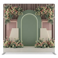 Double-sided backdrop pillowcover from True Backdrops featuring a serene sanctuary space design for photography or interior decor.