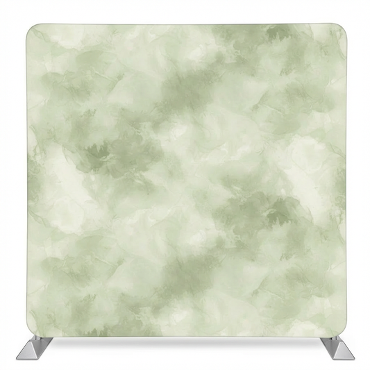Morning Mist Garden Pillowcover Backdrop by True Backdrops featuring soft pastel floral patterns on a textured background.