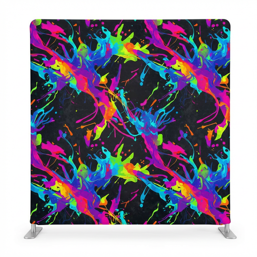 True Backdrops Electric Midnight Crush pillowcover backdrop featuring a vibrant, textured design in deep blue and purple hues.