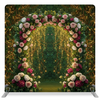Gilded Forest Bloom Pillowcover Backdrop featuring lush floral patterns in rich colors by True Backdrops.