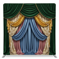 True Backdrops Imperial Royal double-sided pillowcover backdrop with elegant design, shown in a framed view.