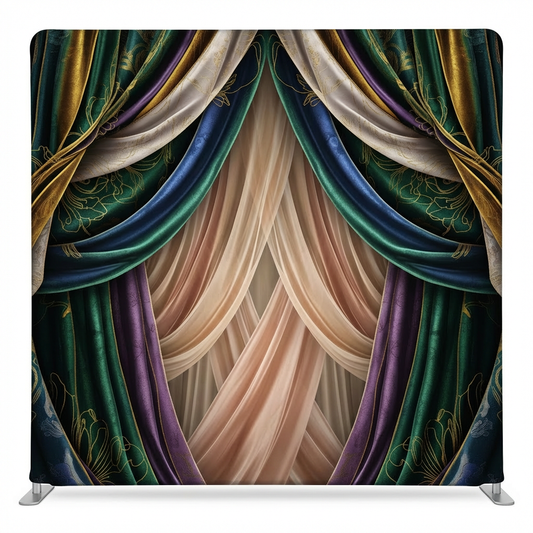 Imperial Silk Nocturne Pillowcover Backdrop by True Backdrops, featuring rich silk texture and deep, elegant colors.