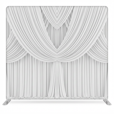 Alabaster opera drapes pillowcover backdrop by True Backdrops featuring elegant fabric with a luxurious, textured appearance.