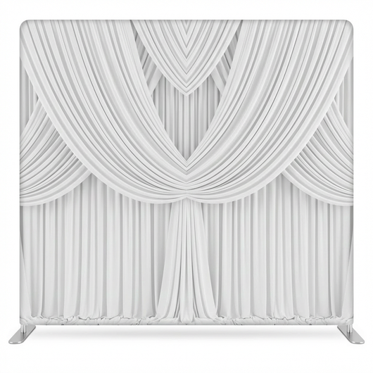 Alabaster opera drapes pillowcover backdrop by True Backdrops featuring elegant fabric with a luxurious, textured appearance.