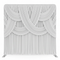 Pearly Cascade Drapery Pillowcover Backdrop