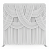 Pearly Cascade Drapery Pillowcover Backdrop by True Backdrops, featuring soft, elegant fabric with a cascading pearl pattern.