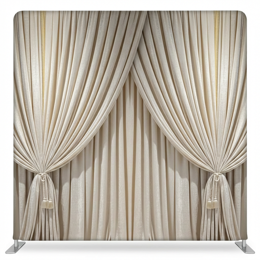 Gilded shell ivory pillowcover backdrop featuring a textured shell design for elegant interior decor.