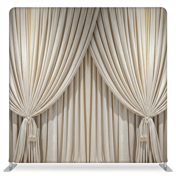 Gilded shell ivory pillowcover backdrop featuring a textured shell design for elegant interior decor.