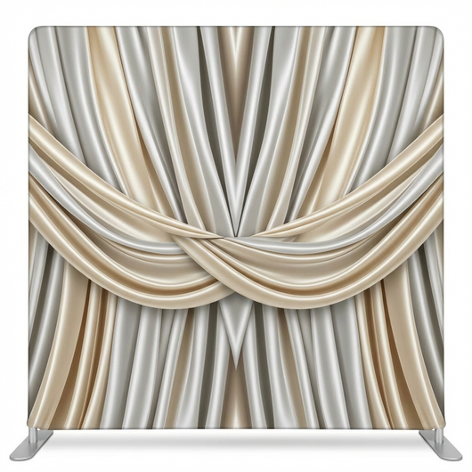 Champagne silk whispers pillowcover backdrop by True Backdrops, featuring soft, luxurious silk fabric with a smooth, elegant texture.