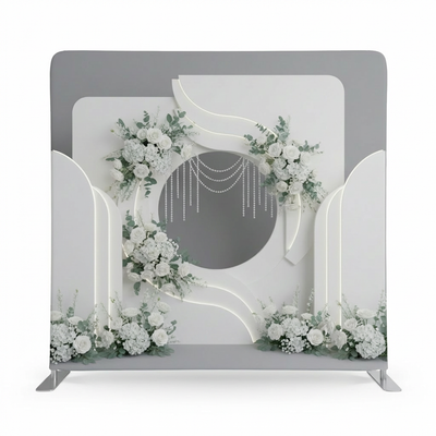 Moonlight Alabaster Rose Pillowcover Backdrop from True Backdrops, soft fabric with rose pattern, ideal for photography backgrounds.