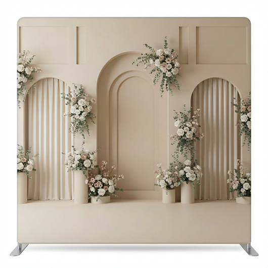 Ethereal Arches double-sided backdrop by True Backdrops, featuring elegant arch patterns in soft, airy design for photography backdrops.