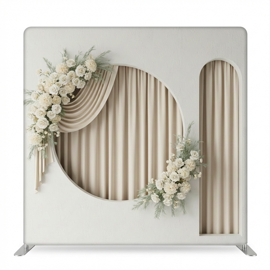 Ethereal Arches double-sided backdrop pillowcover by True Backdrops, featuring elegant arch designs on both sides.