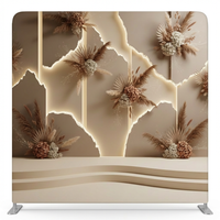 Mediterranean Desert double-sided pillowcover backdrop by True Backdrops showing detailed desert landscape design on fabric.