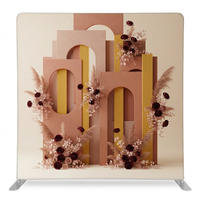 Desert Gilded double-sided pillowcover backdrop by True Backdrops, featuring gold accents and intricate desert-inspired patterns.