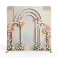 Double-sided backdrop pillowcover from True Backdrops showing soft fabric with subtle pattern and neutral colors.