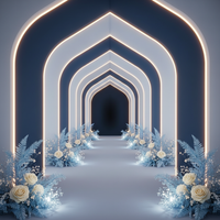 Luminous Midnight double-sided backdrop pillowcover by True Backdrops, showing detailed fabric texture and double-sided design.