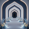 Luminous Midnight double-sided backdrop pillowcover by True Backdrops, showing detailed fabric texture and double-sided design.