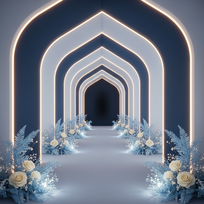 Luminous Midnight double-sided backdrop pillowcover by True Backdrops, showing detailed fabric texture and double-sided design.