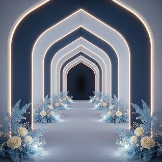 Luminous Midnight Double-Sided Pillowcover Backdrop