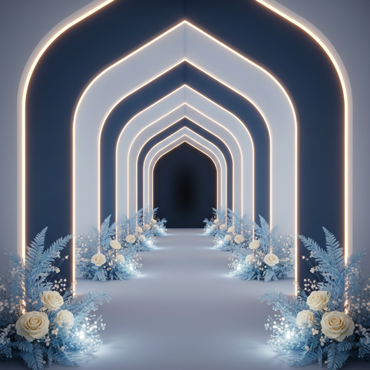 Luminous Midnight double-sided backdrop pillowcover by True Backdrops, showing detailed fabric texture and double-sided design.