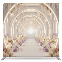 Luminous Midnight double-sided pillowcover backdrop by True Backdrops, featuring dark, glowing fabric with luminous midnight design.