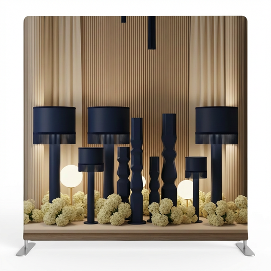 True Backdrops Midnight Muse Pillowcover Backdrop, soft fabric with dark, moody design ideal for photography backgrounds.