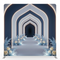 Midnight Bloom Cathedral Pillowcover Backdrop