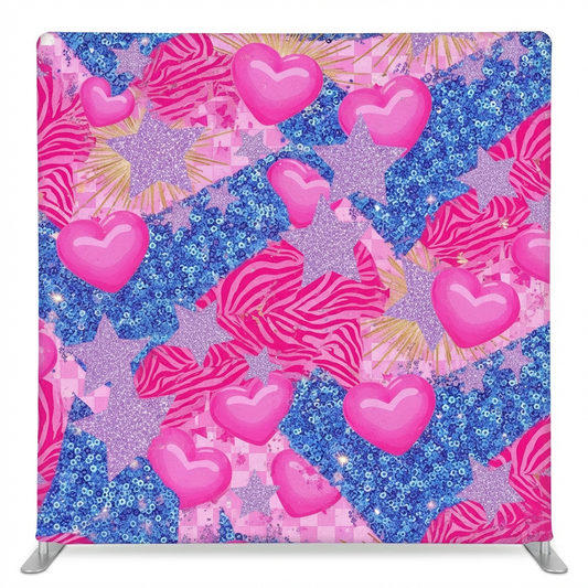 Electric Dreamscape pillowcover backdrop by True Backdrops featuring vibrant, abstract design on soft fabric for photography or decor.
