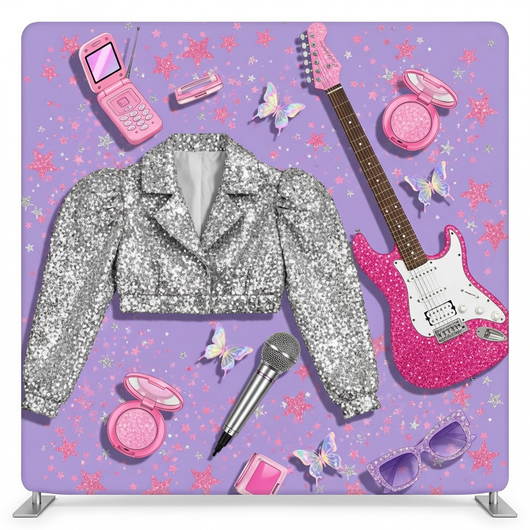 True Backdrops Starlight Pop Fantasy Pillowcover Backdrop with vibrant, starry design for photography or decorative use