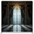 True Backdrops Midnight Grandeur Pillowcover Backdrop displaying a luxurious, dark-themed fabric with elegant design details.