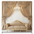 Gilded Champagne Estate Pillowcover Backdrop by True Backdrops, featuring luxurious gold-toned fabric with elegant pillow and backdrop design.