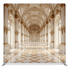 Gilded Palace Hall pillowcover backdrop by True Backdrops featuring ornate gold detailing and luxurious design for elegant decor.