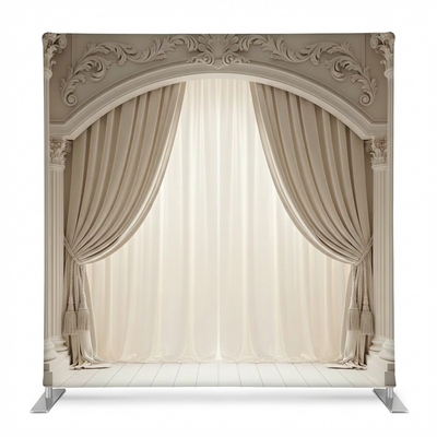 Alabaster opera pillowcover backdrop by True Backdrops, featuring a smooth, elegant fabric with soft, neutral tones for photography or decor.