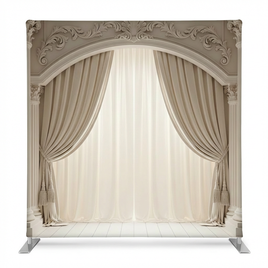 Alabaster opera pillowcover backdrop by True Backdrops, featuring a smooth, elegant fabric with soft, neutral tones for photography or decor.