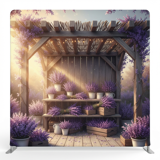 True Backdrops Provence Summer Solstice pillowcover backdrop with floral pattern and vibrant summer colors for decorative photography.